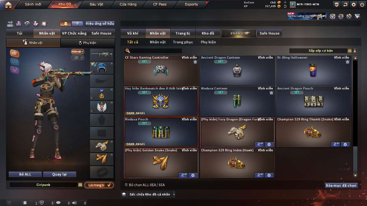 shop acc cf uy tin gia re